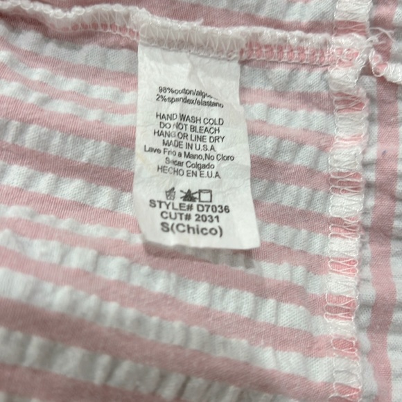 🫶🏼Adorable Light Pink and White Striped Dress in Size Small - Picture 6 of 7